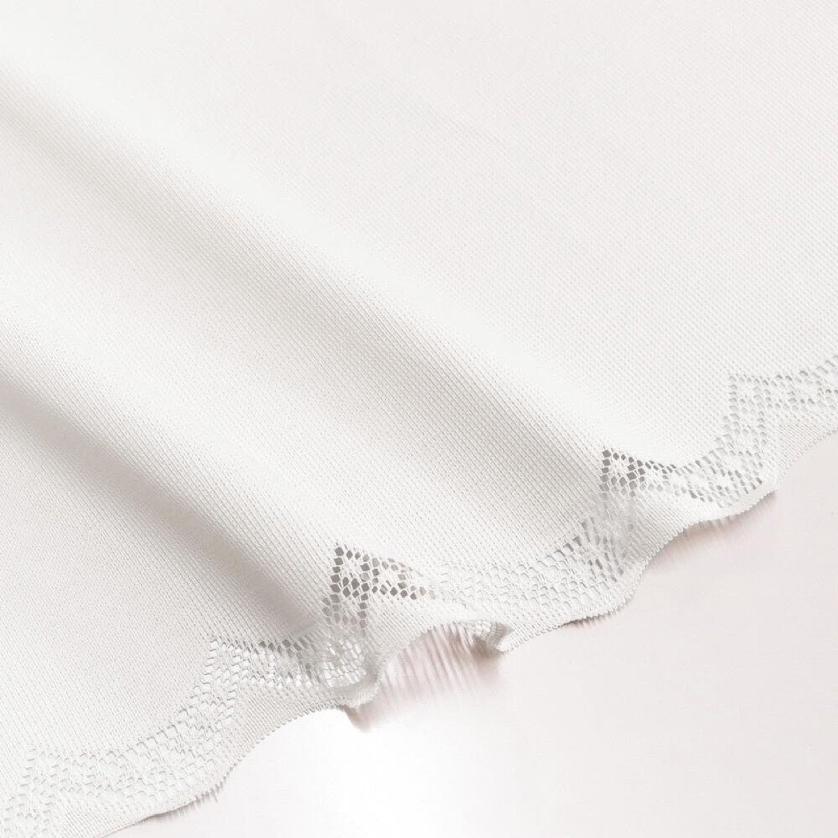 Elegant Japanese Cafe Curtain, Plain White, Sheer, Minimalist, Sheer Valance 59.1x17.7 in, Kitchen — view 5