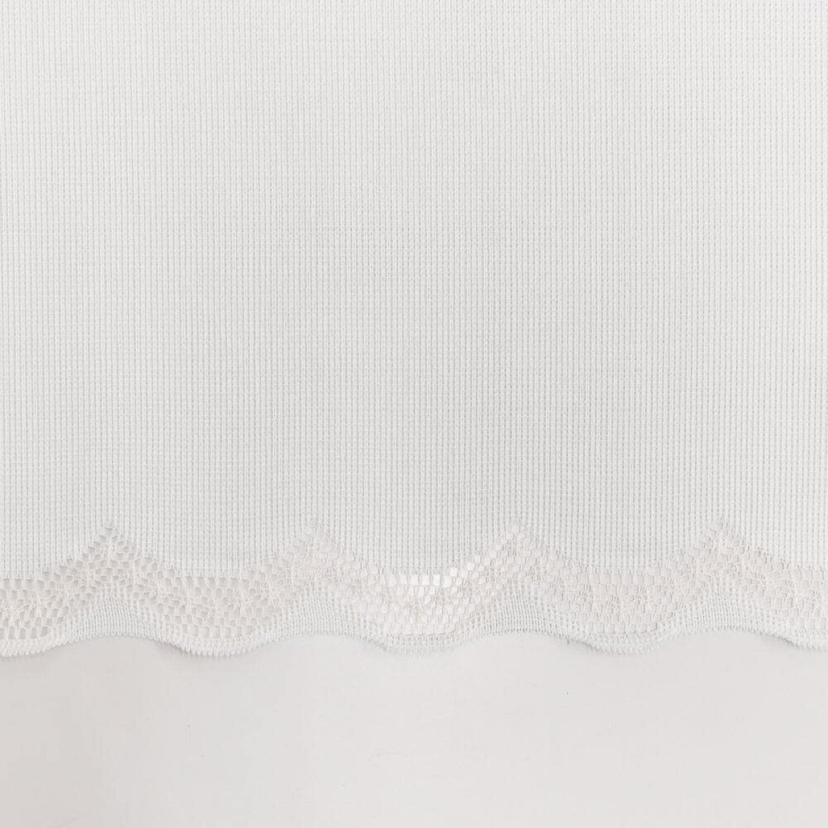 Elegant Japanese Cafe Curtain, Plain White, Sheer, Minimalist, Sheer Valance 59.1x17.7 in, Kitchen — view 8
