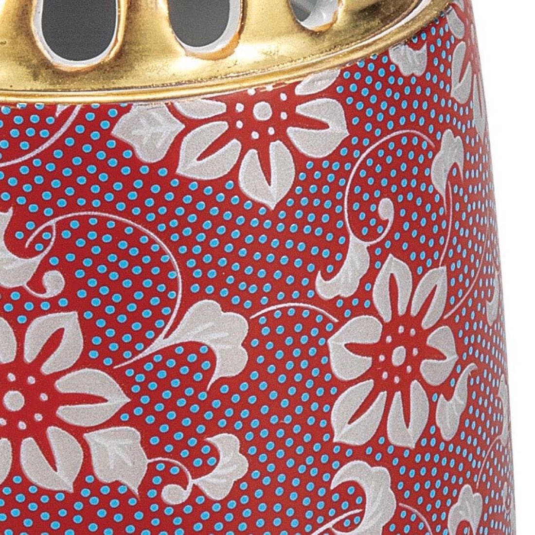Japanese Incense Burner, Kutani Ware Clematis Porcelain Koro, Incense Holder — view 5