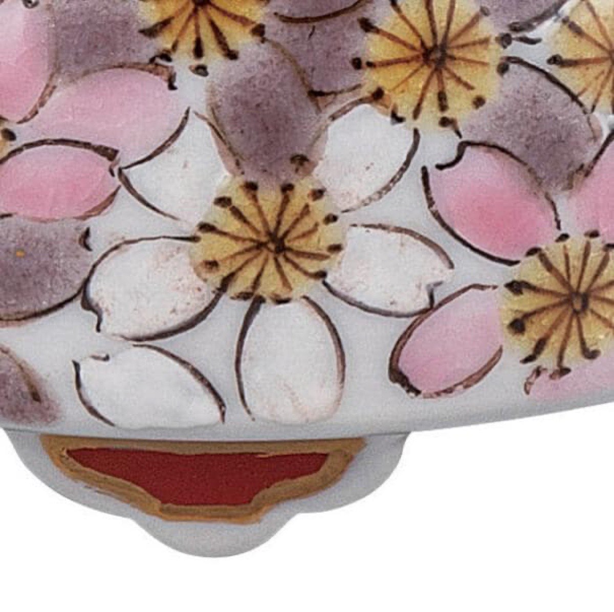 Japanese Incense Burner, Kutani Ware Sakura Porcelain Koro, Incense Holder, Made in Japan — view 6