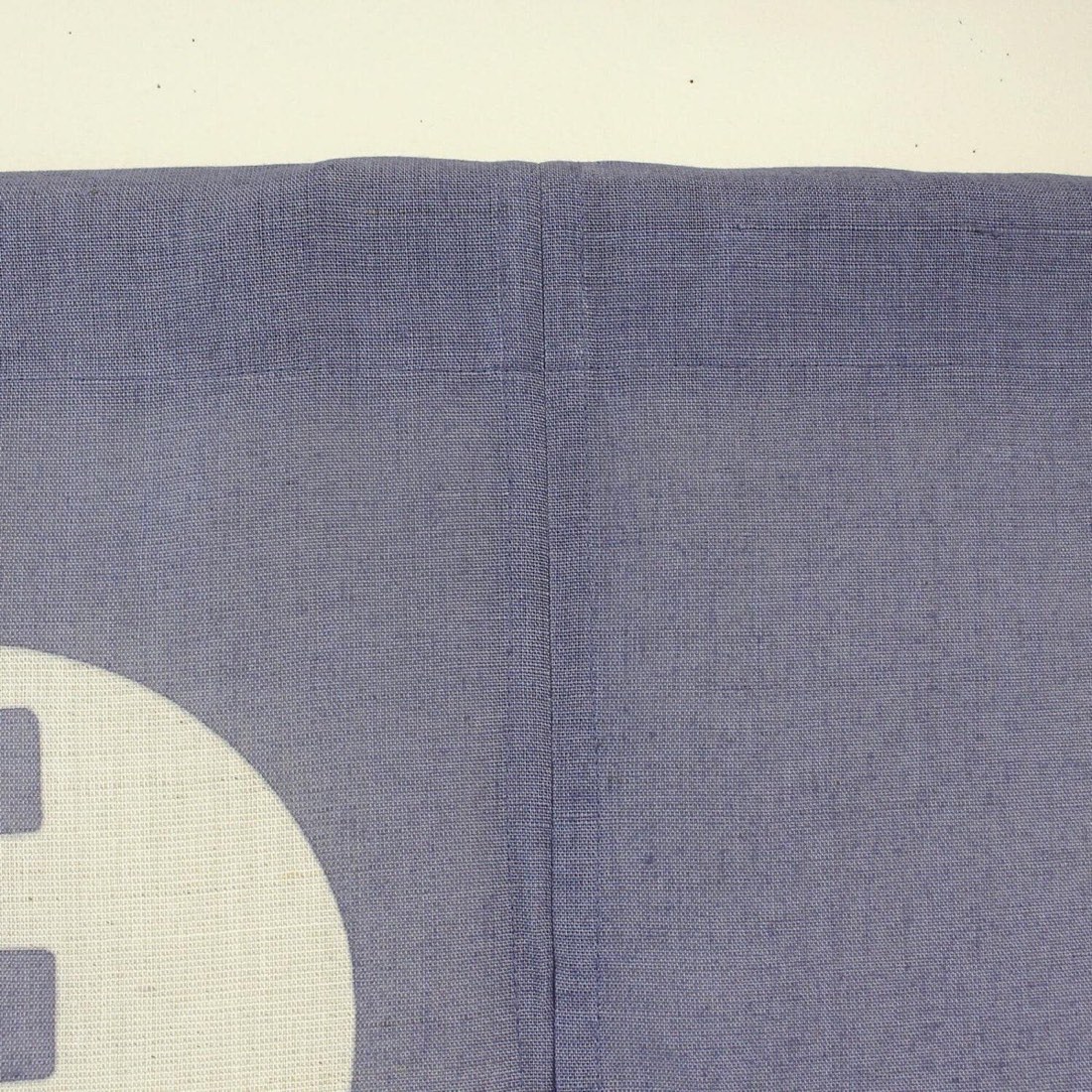 Japanese Linen Noren Curtain, Blue Wisteria Summer Pattern, Made in Japan — view 6