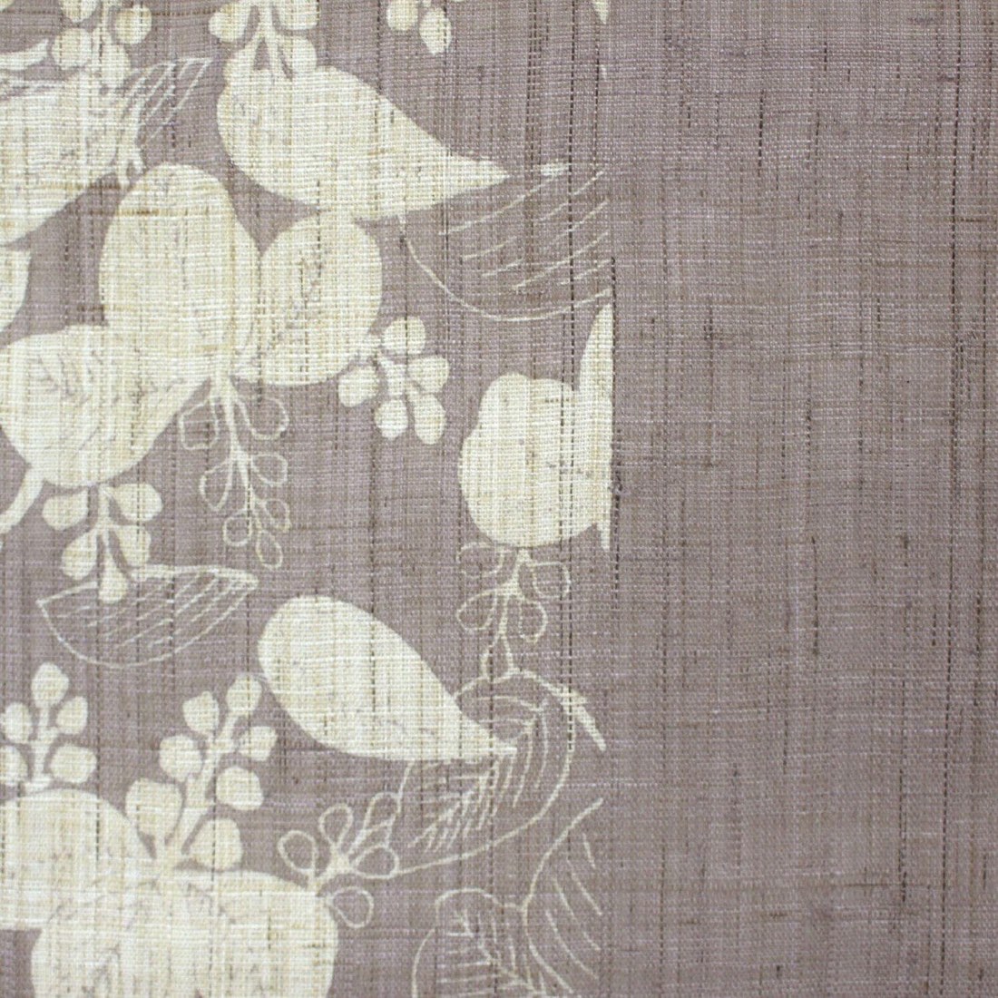 Japanese Linen Noren Curtain, Paulownia Pattern, Shiso Gray, 100% Linen, Made in Japan — view 6