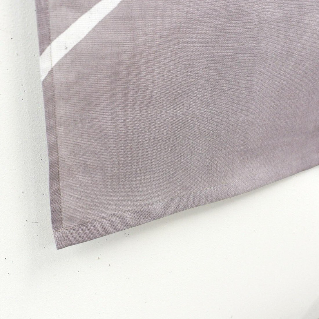 Japanese Linen Noren Curtain, Sparrow Motif, Shiso Gray, 33.1 x 47.2 in — view 8