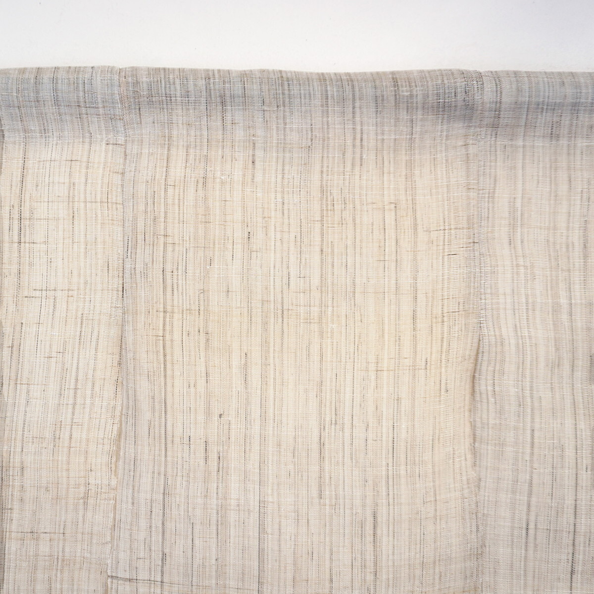 Japanese Linen Noren Curtain, Triple Panel, Half-Dyed Rose, Grey & Amber, 33.1 x 47.2 in, Handwoven Ramie, Made in Japan — view 6