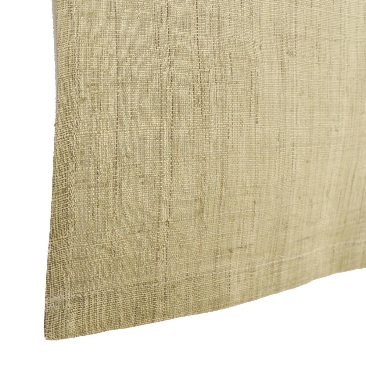 Japanese Linen Noren Curtain, Wa Circle Pattern, Rapeseed Yellow, 33.1 x 47.2 in — view 4