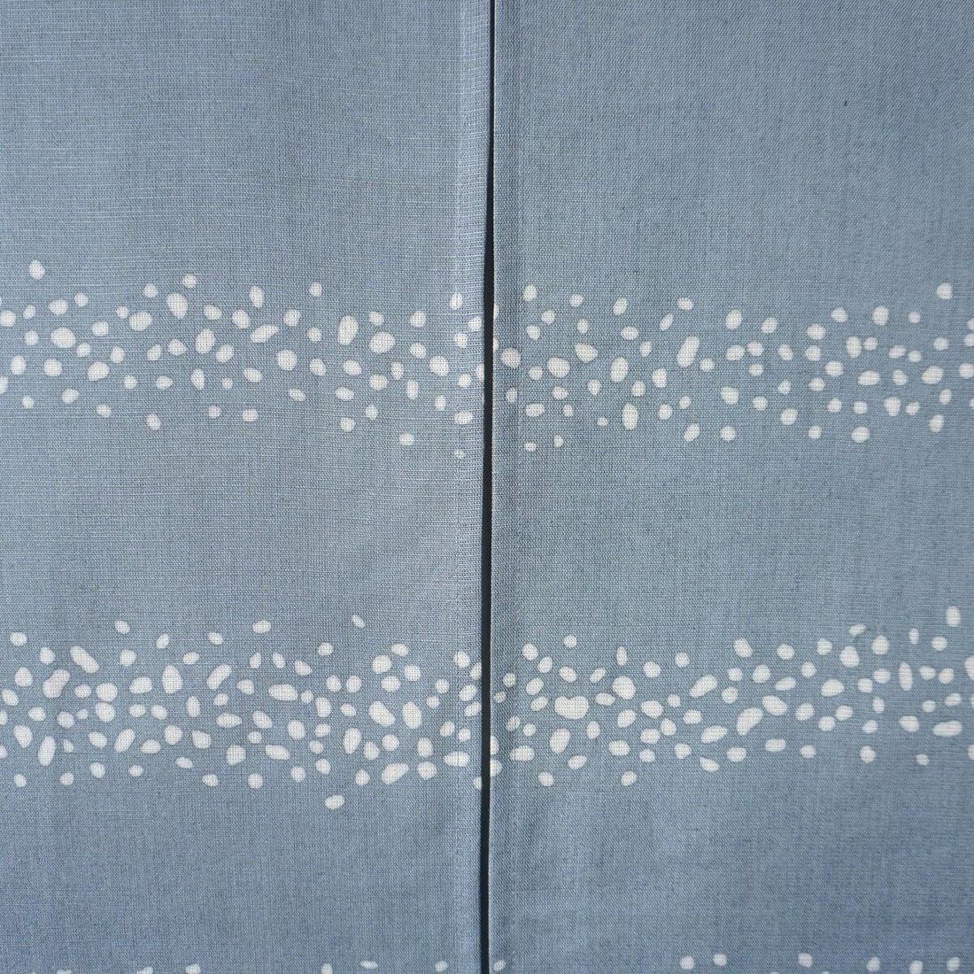 Japanese Linen Noren Door Curtain, Blue Gray Stripe Komon, 33.1 x 59.1 in — view 6