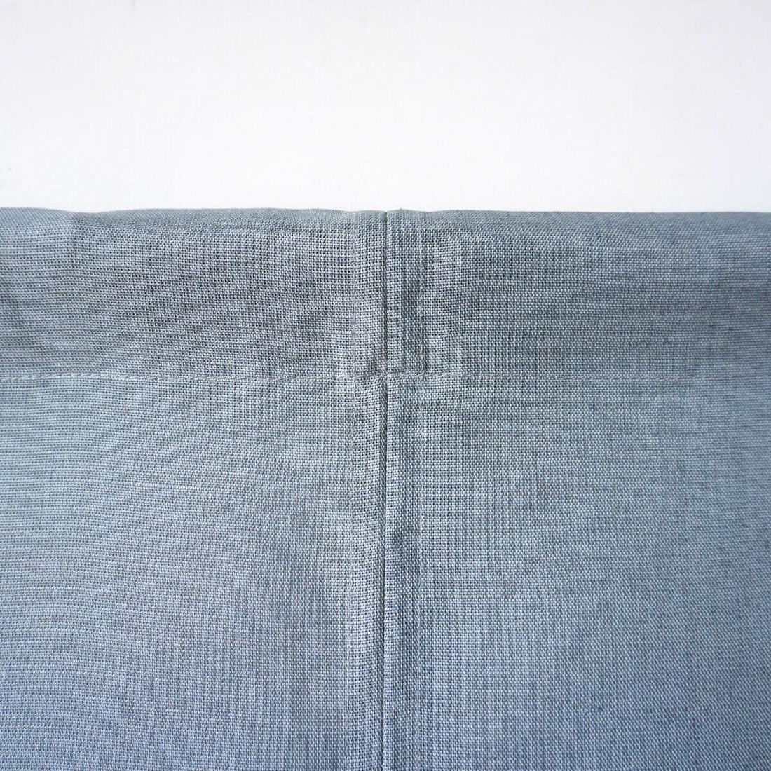 Japanese Linen Noren Door Curtain, Blue Gray Stripe Komon, 33.1 x 59.1 in — view 7