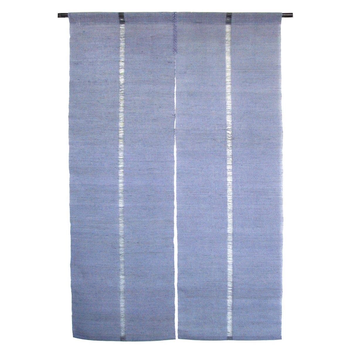 Japanese Linen Noren Door Curtain, Iono Weave, Rapeseed Yellow (90 x 150 cm) — view 8