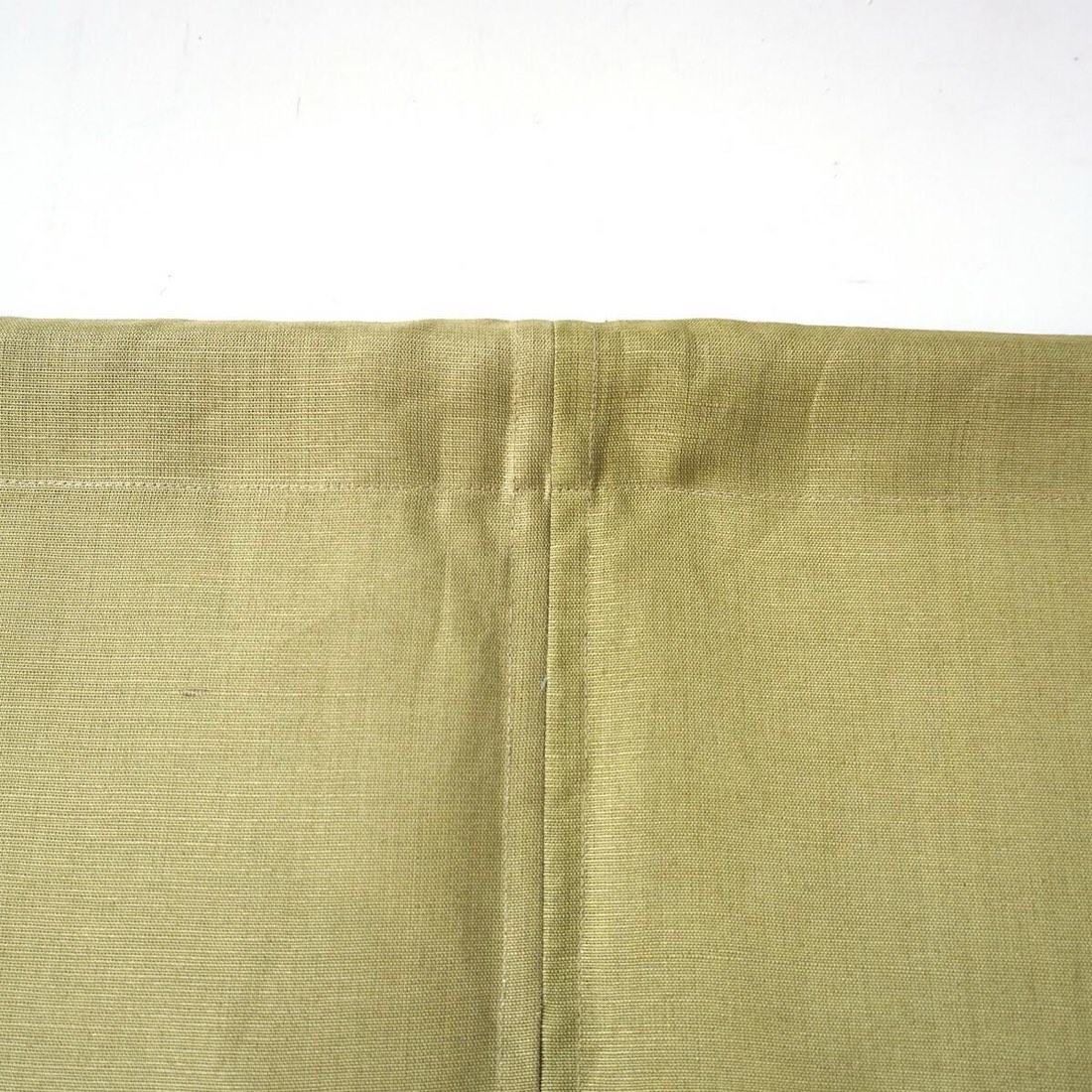 Japanese Linen Noren Door Curtain, Rapeseed Yellow Stripe Komon, 33.1 x 59.1 in — view 5