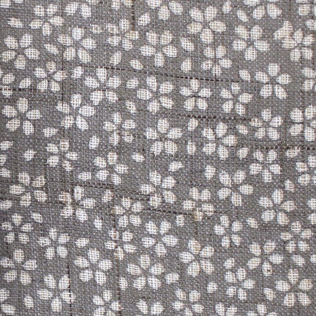 Japanese Linen Noren Door Curtain, Round Sakura Pattern, Pink Pine Soot (35.4 x 47.2 in) — view 8