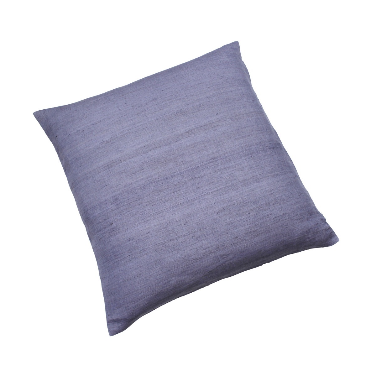 Japanese Linen Zabuton Floor Cushion Cover, Plain Blue Wisteria, 21.7 x 23.2 in, Iono Weave, Made in Japan — view 2