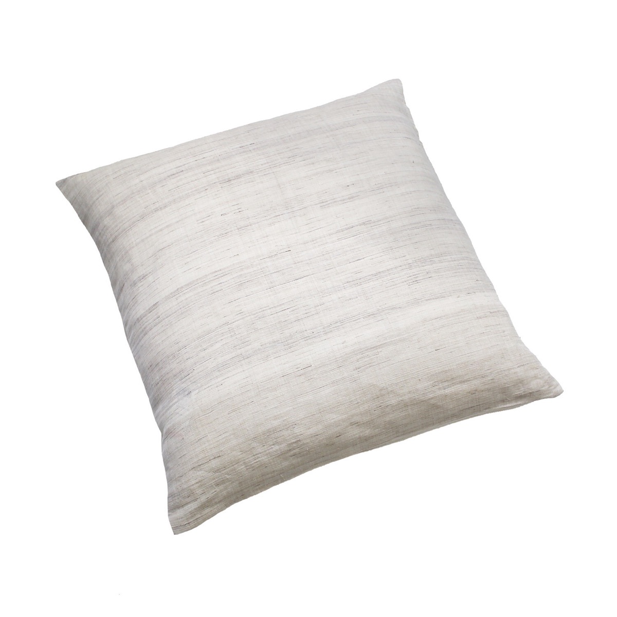 Japanese Linen Zabuton Floor Cushion Cover, Plain Natural Ecru, 21.7 x 23.2 in, Iono Weave, Made in Japan — view 2