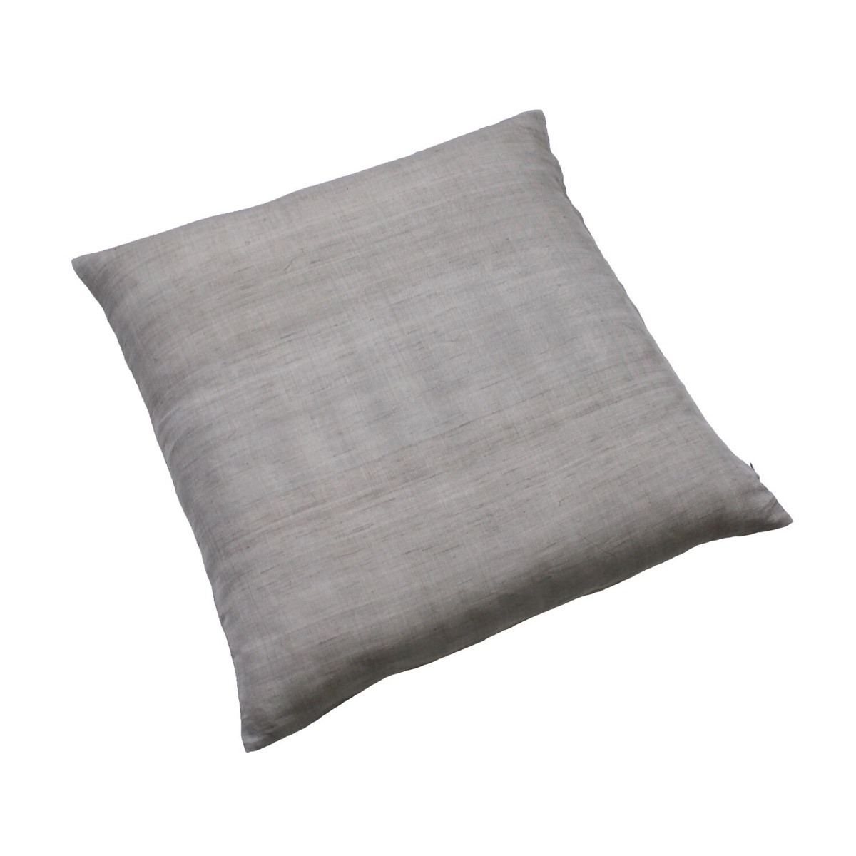 Japanese Linen Zabuton Floor Cushion Cover, Plain Pine-Soot Charcoal, 21.7 x 23.2 in, Iono Weave, Made in Japan — view 2