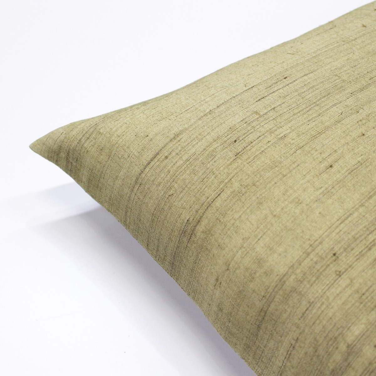 Japanese Linen Zabuton Floor Cushion Cover, Plain Rapeseed Yellow, 21.7 x 23.2 in, Iono Weave, Made in Japan — view 4