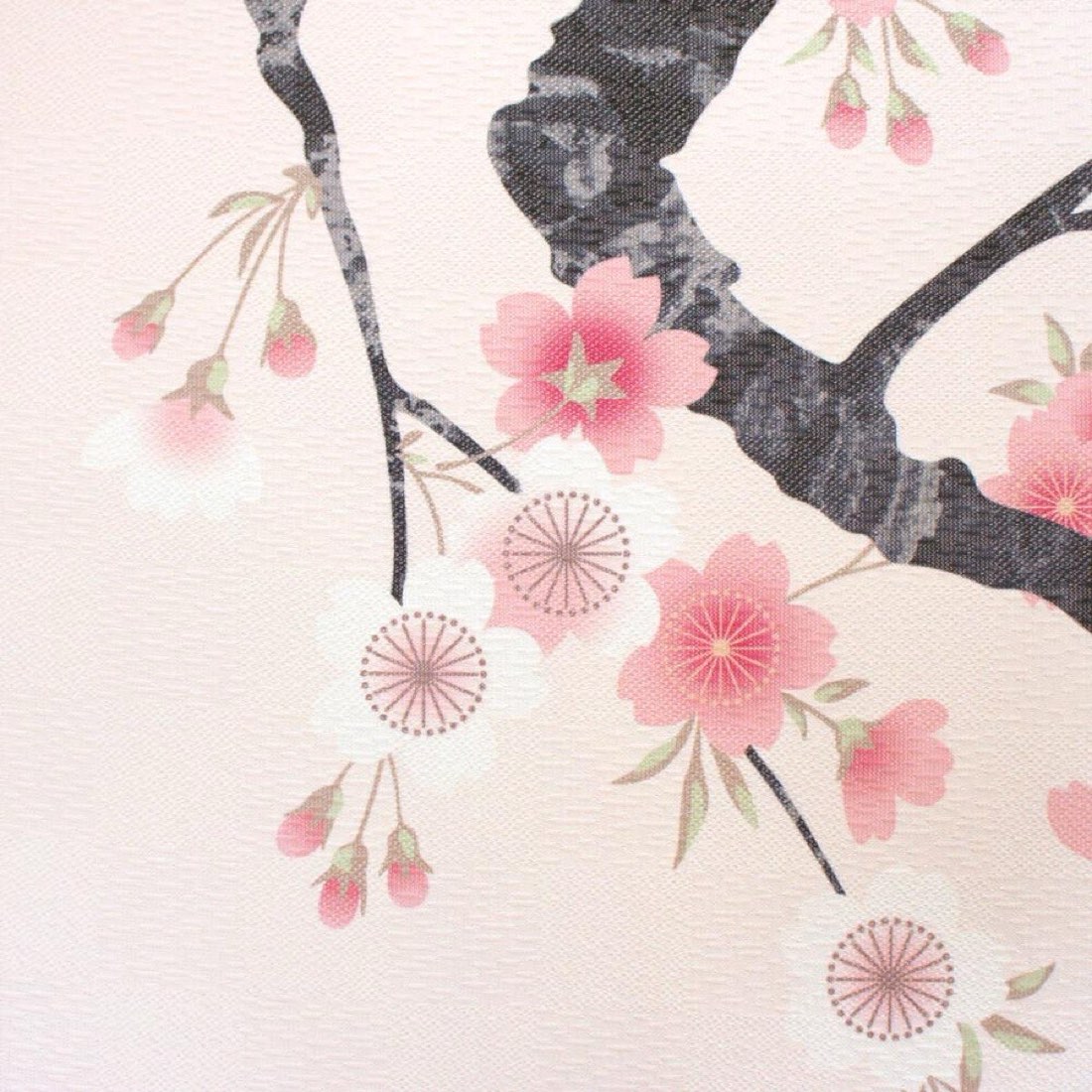 Japanese Noren Door Curtain, Pale Sakura, 33.5 x 59.1 in, Made in Japan — view 3