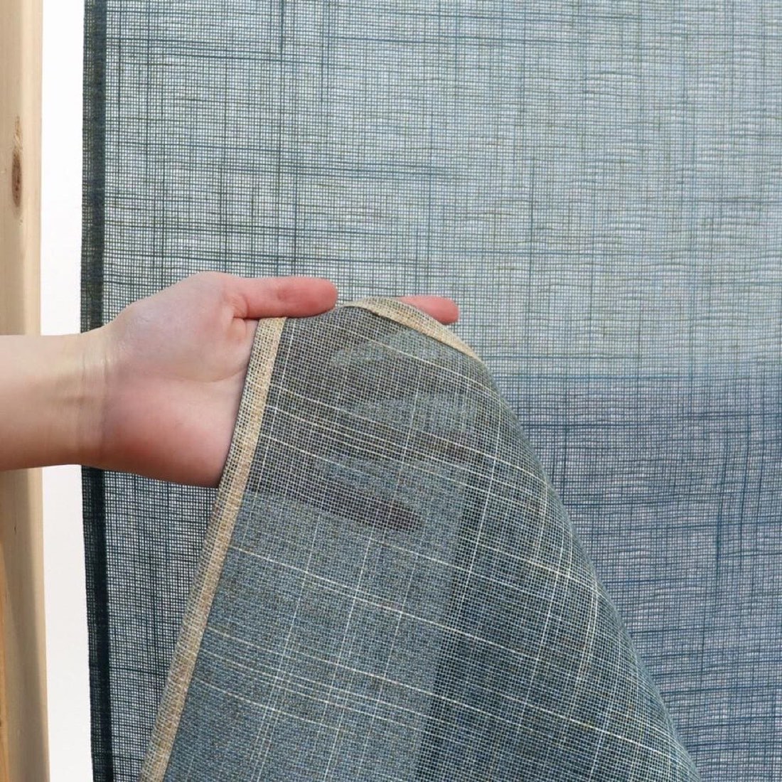 Japanese Noren Door Curtain, Soft Gradient, 33.5 x 59.1 in, Made in Japan — view 7
