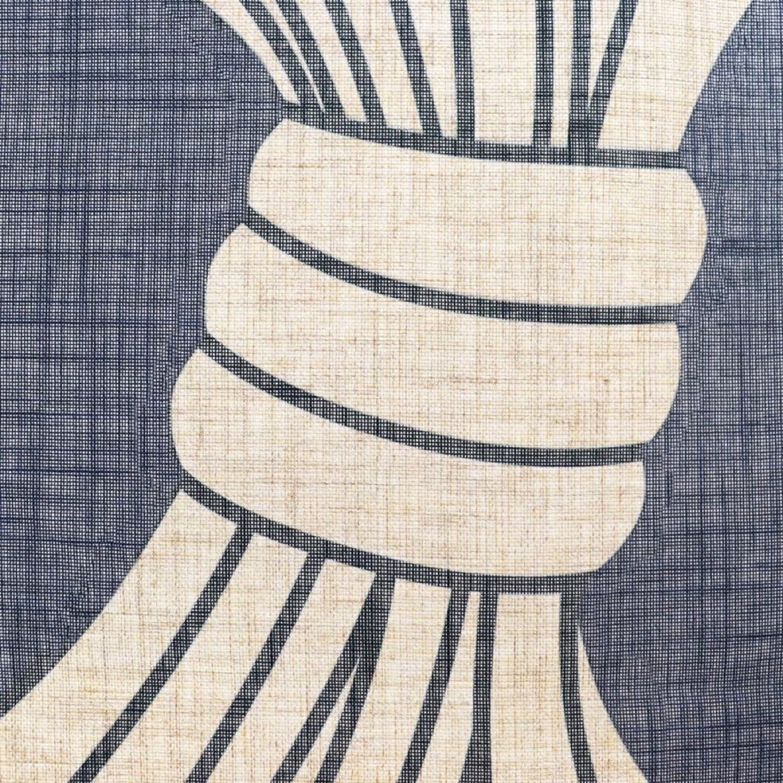 Japanese Noren Door Curtain, Tied Noshi, Navy, 33.5 x 59.1 in, Made in Japan — view 4