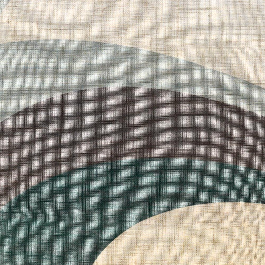 Japanese Noren Door Curtain, Tricolor Arc, 33.5 x 59.1 in, Made in Japan — view 5