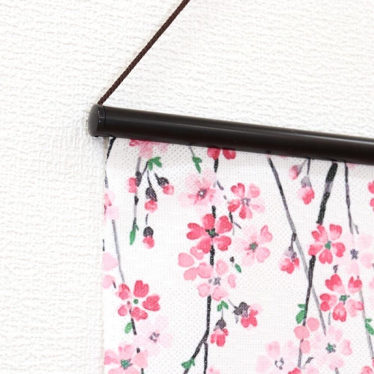 Japanese Tapestry Wall Hanging, Weeping Sakura, Mount Fuji, 18.1 x 32.3 in — view 4