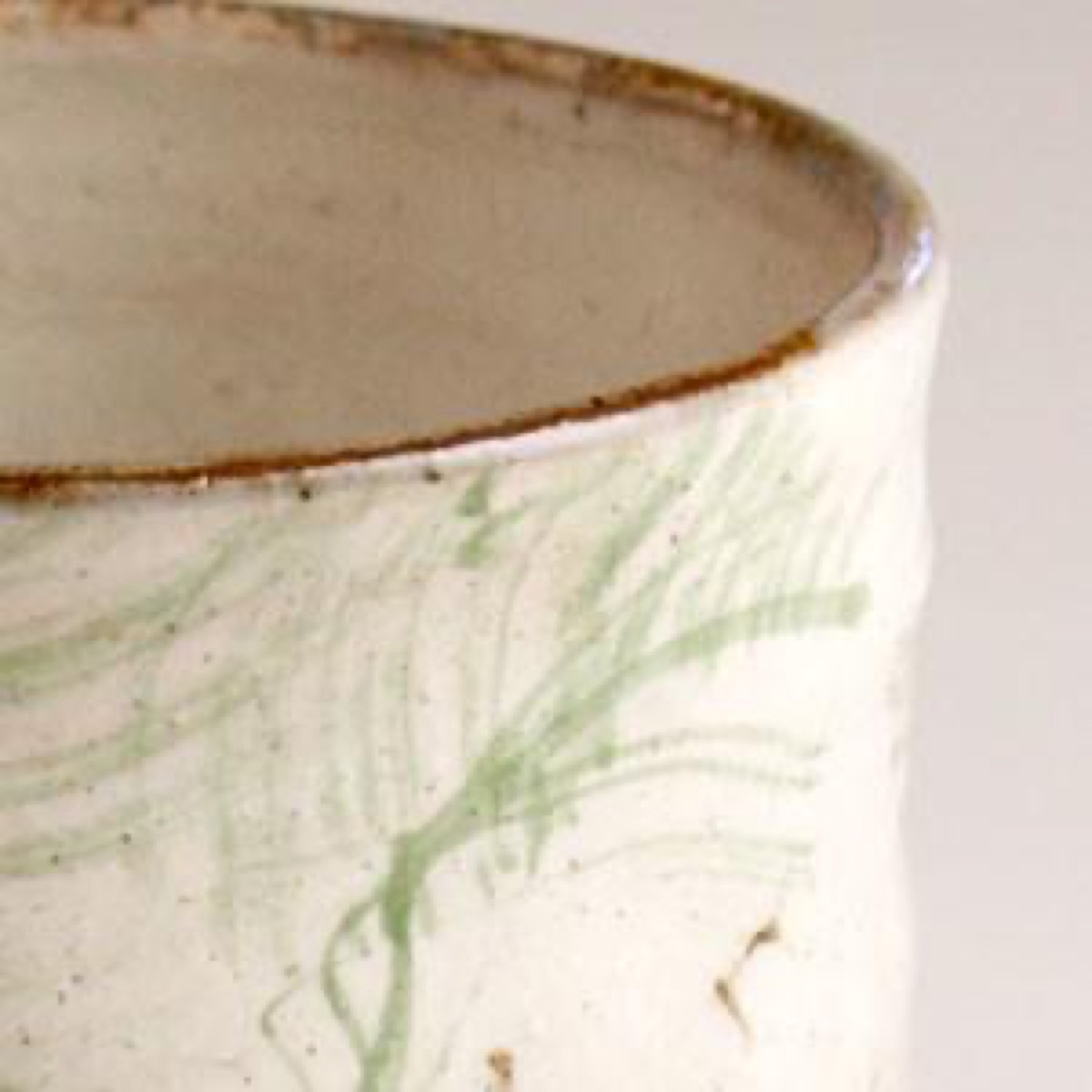 Japanese Tea Cup, Kutani Yunomi Cosmos Flower — No Handle, Hand-Painted, Gift-Boxed (385ml) — view 7