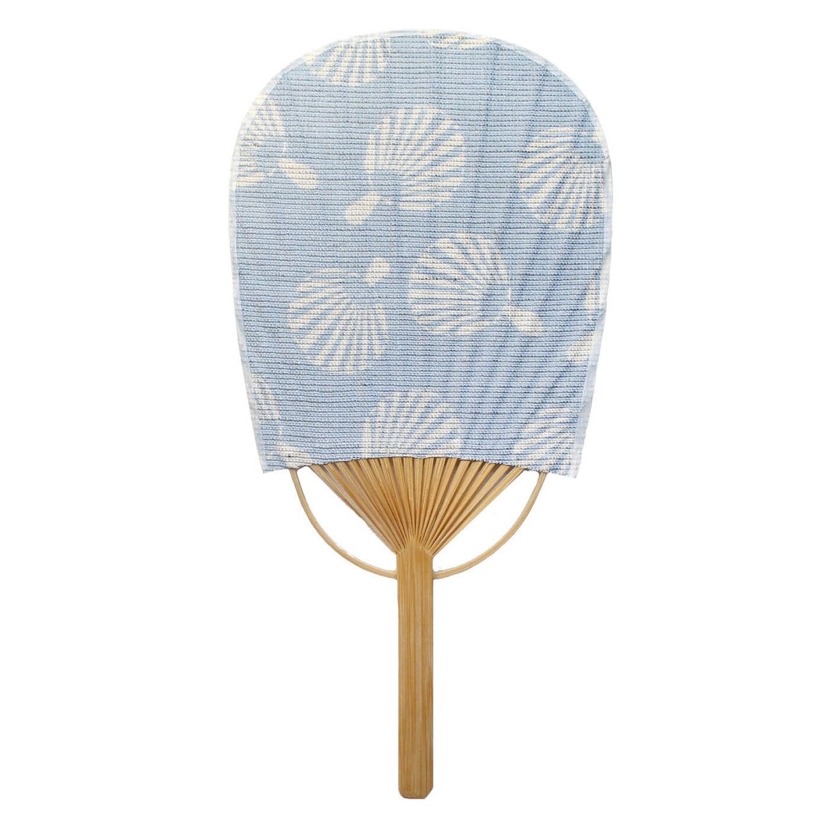 Mini Japanese Uchiwa Fan, Linen Fan Scatter Motif, Bamboo Frame, Made in Japan — view 6