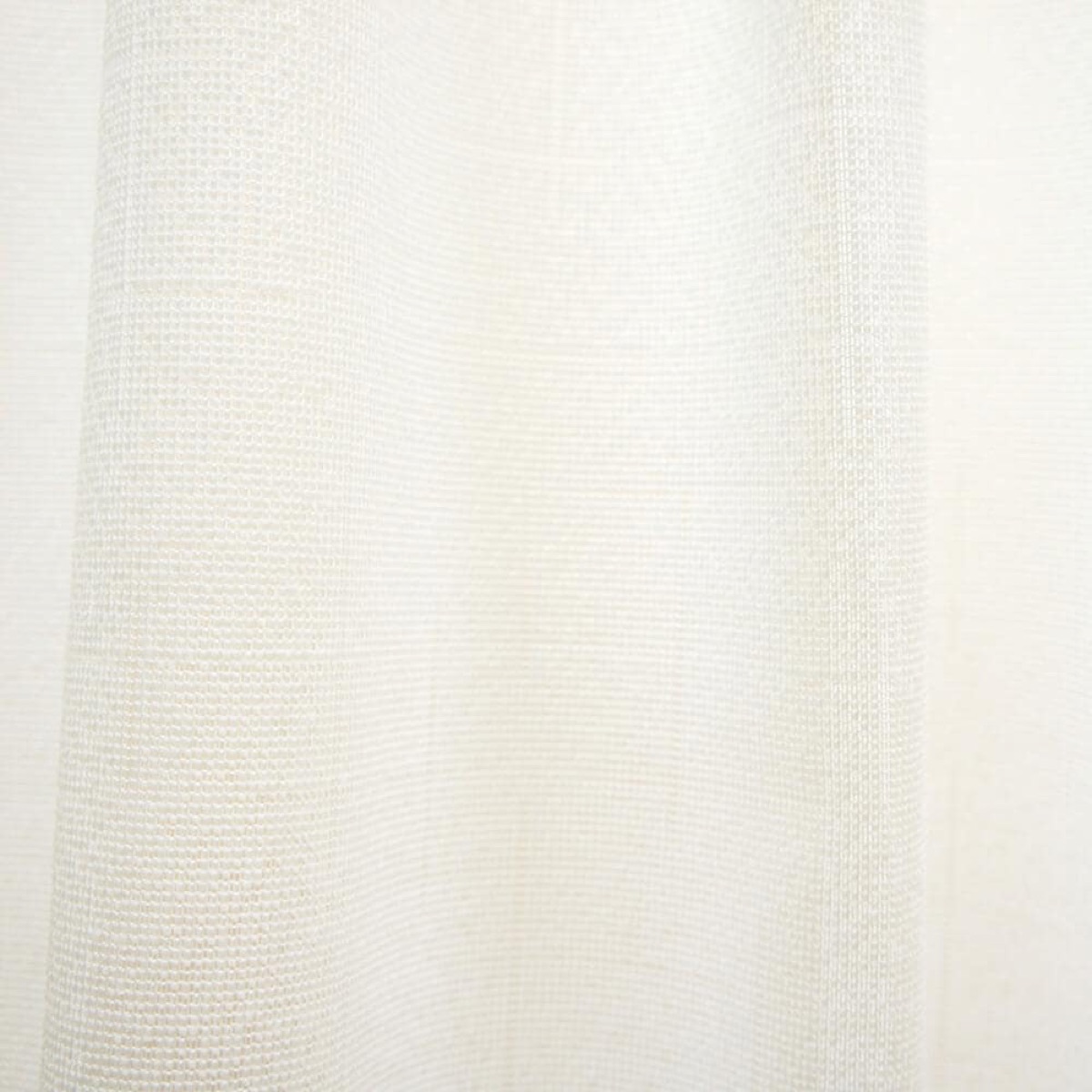 Refined Japanese Cafe Curtain, Tsumugi Look, Beige, Natural, Sheer Valance 59.1x17.7 in, Natural Kitchen — view 6